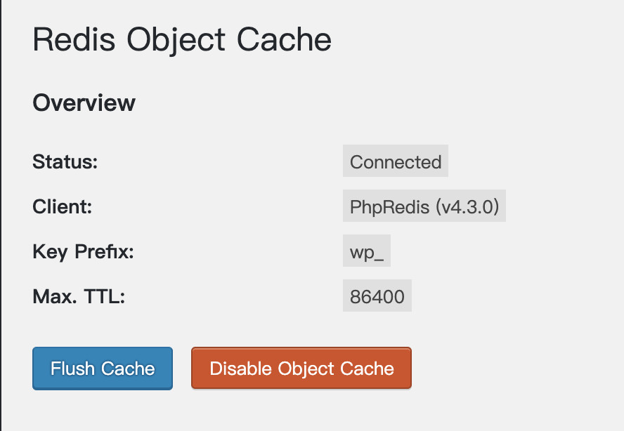 图片说明：wordpress使用Redis Object Cache缓存加速-4